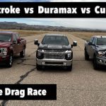 HD Diesel Duel – Ford F-250 Super Duty vs Chevy Silverado 2500 vs Ram 2500 HD Quarter Mile Drag Race!